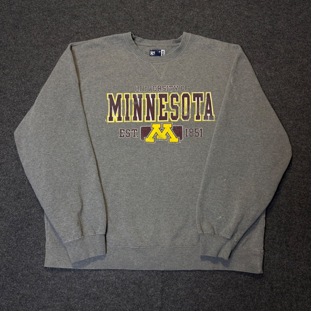 Gear For Sports Sweatshirt Mens XXL Gray Minnesota Gophers Collegiate Pullover
